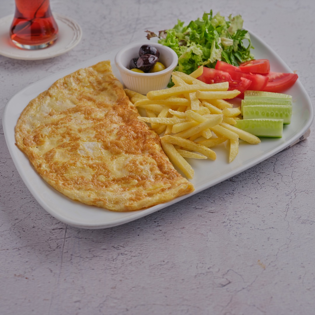 Kaşarlı - Pastırmalı Omlet